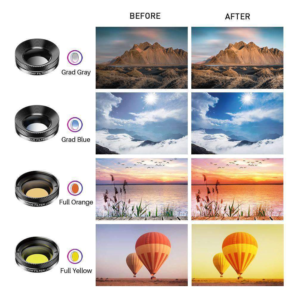 11 in 1 Cell Phone Camera Optical Filter Lens Kit - Image 5