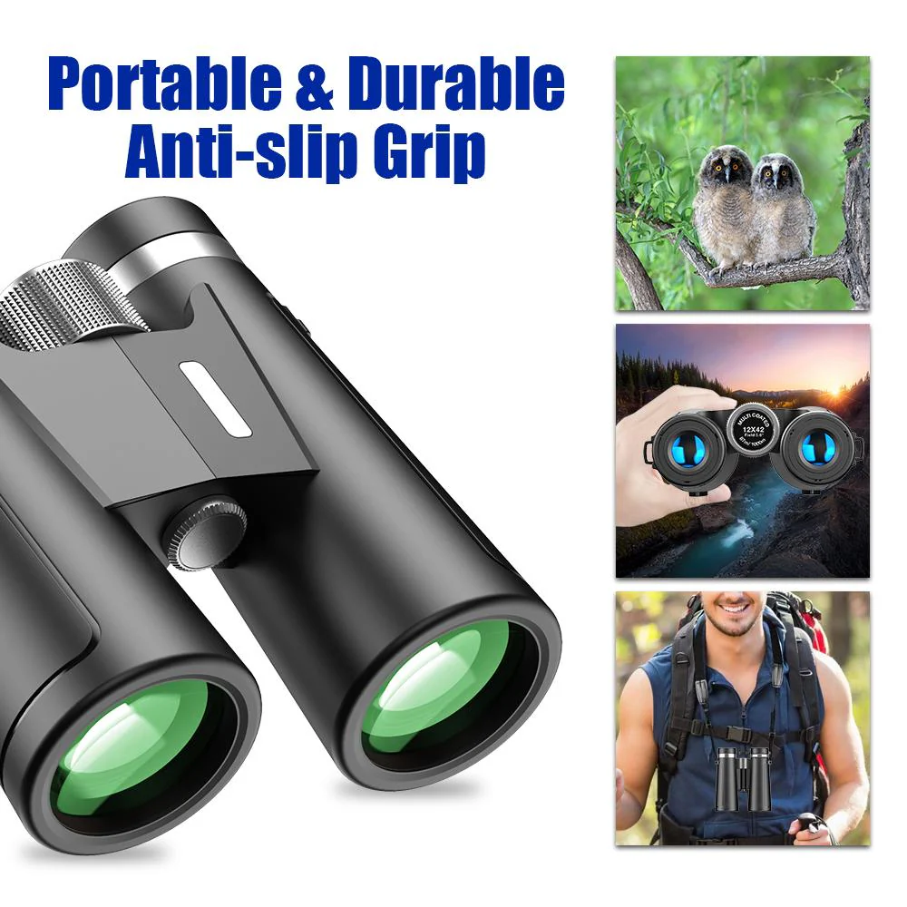 12x42 Powerful Binoculars with Clear Weak Light Vision - Image 6