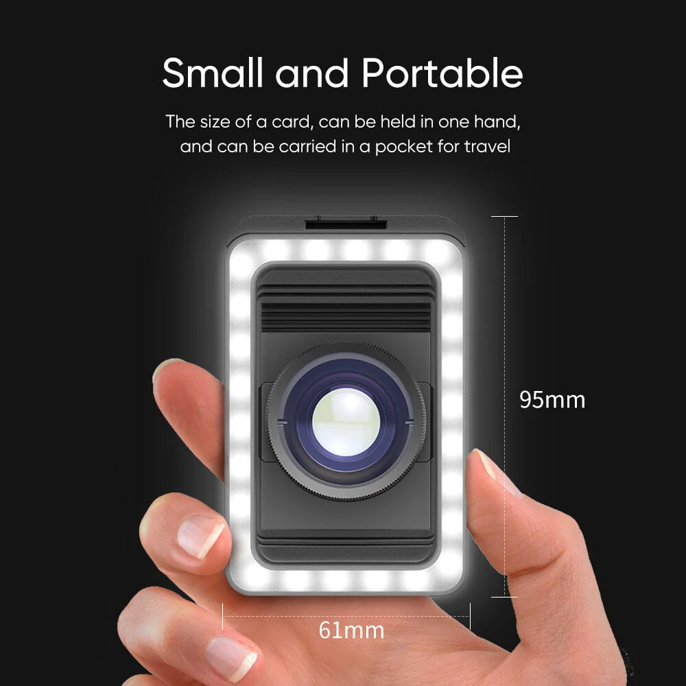 New 3 in 1 Mobile Phone Lens Clip and 100mm Macro Lens Kit with Fill Light - Image 10
