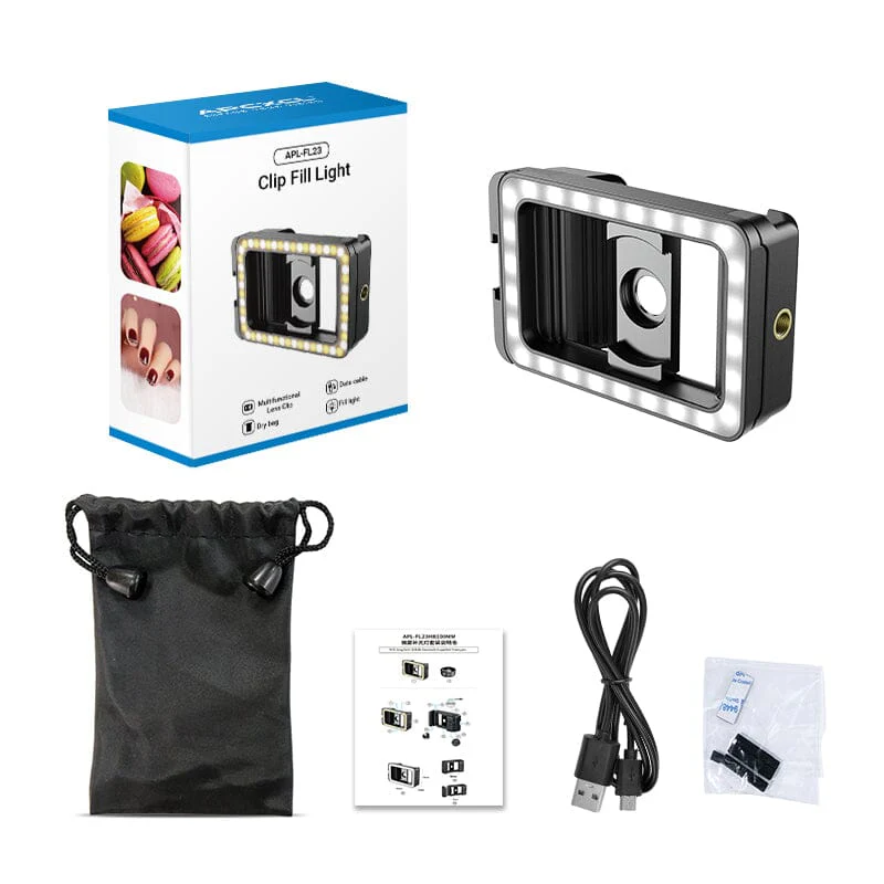 FL23 3-in-1 Phone Lens Clip with Patented Fill Light - Image 10