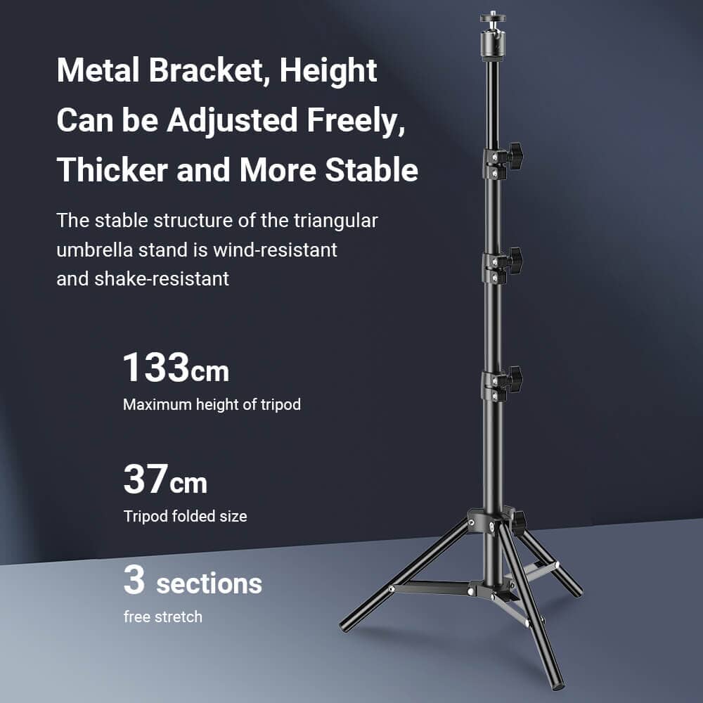 FL19 2Pcs Soft USB LED Video Portable Light Kit with Adjustable Tripod Stand and Color Filters - Image 9