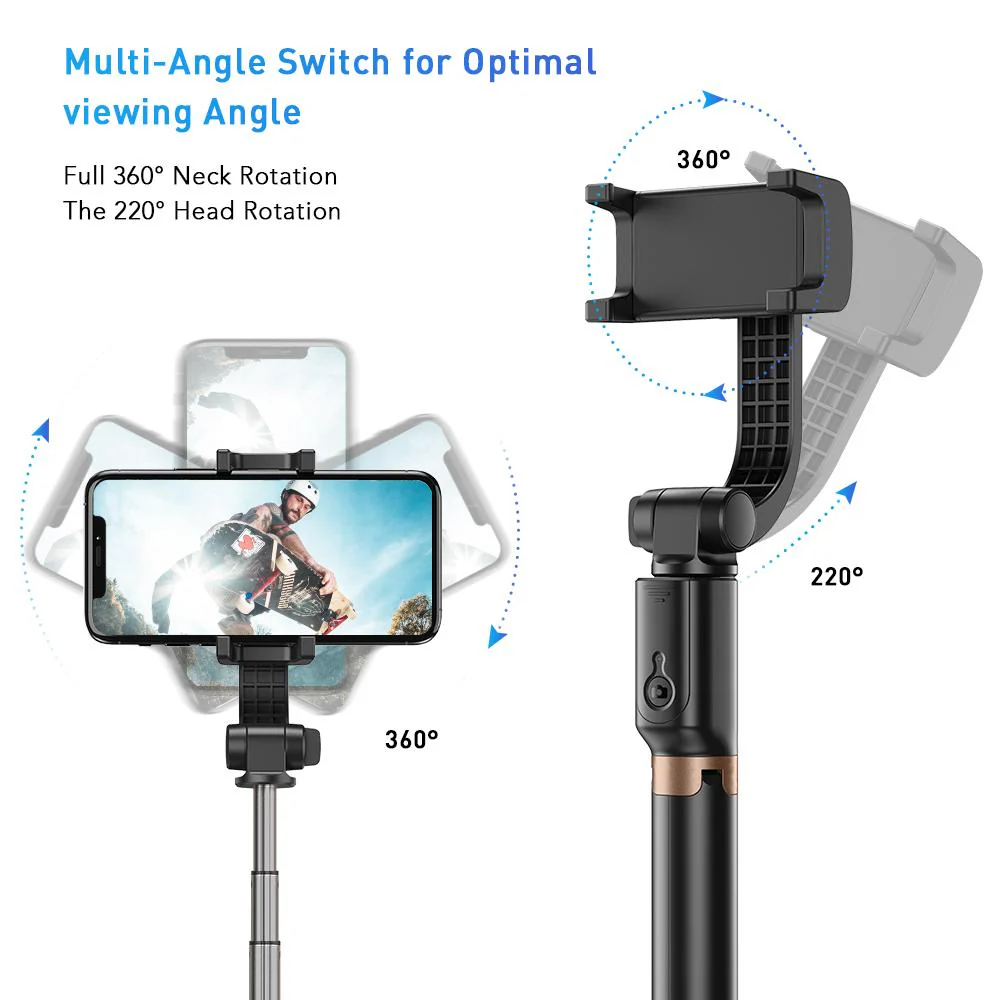 D6 Stabilizer Gimbal Mobile Selfie Stick Tripod - Image 7